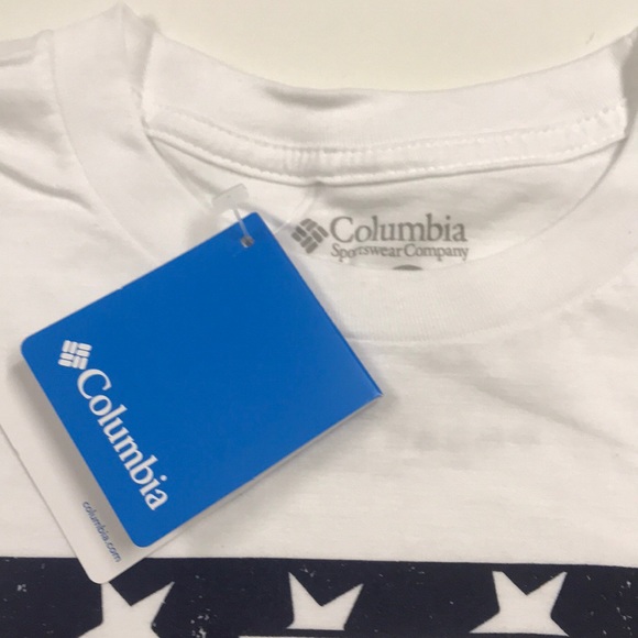 🆕 COLUMBIA PFG Mens USA FLAG Fishing Tee Shirt - Picture 4 of 4